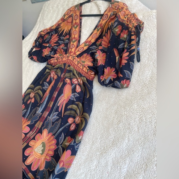 FARM Rio Tropical Garden Midi Sleeve Maxi Dress - Picture 3 of 11